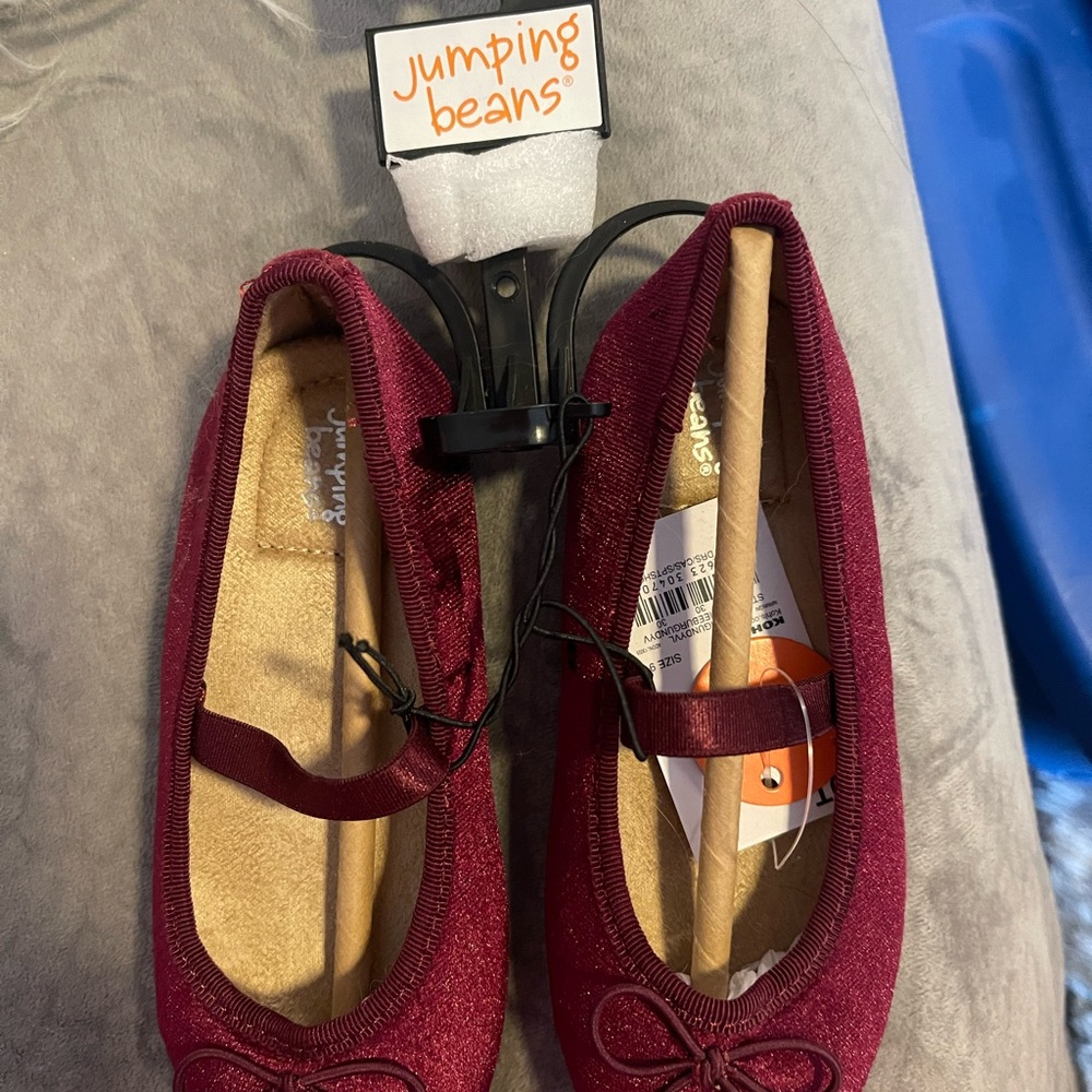 Jumping Beans Kids Maroon Dress Shoes